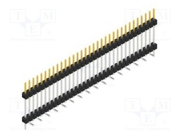 Connector: pin strips; pin header; male; PIN: 33; 2.54mm; SMT; 1x33