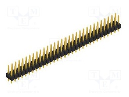 Connector: pin strips; pin header; male; PIN: 62; 2.54mm; THT; 2x31