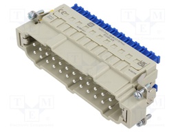 Connector: HDC; male; Han® ES; PIN: 24; size 24B