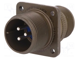Connector: circular; Series: 97; socket,plug; male; PIN: 3; 23A