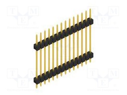 Connector: pin strips; pin header; male; PIN: 14; 2.54mm; THT; 1x14