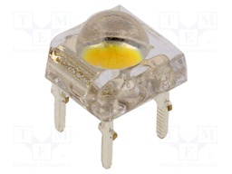 LED Super Flux; white warm; 7.62x7.62mm; 33÷38lm; 120°; 150mA