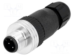 Plug; M12; PIN: 4; male; A code-DeviceNet / CANopen; for cable