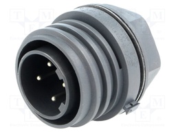 Connector: circular; socket; male; PIN: 4; EXPlora; Contacts: brass