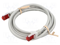 Patch cord; S/FTP; 6; stranded; Cu; LSZH; grey; 1.5m; halogen free