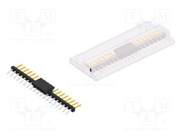 Connector: pin strips; pin header; male; PIN: 19; 2mm; SMT; 1x19