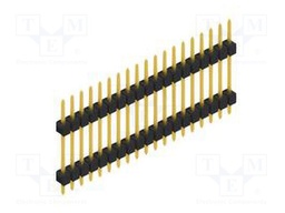Connector: pin strips; pin header; male; PIN: 19; 2.54mm; THT; 1x19