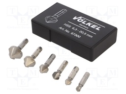 Countersink; Mat: HSS; 6.3mm,8.3mm,10.4mm,12.4mm,16.5mm,20.5mm