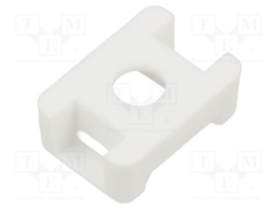 Screw mounted clamp; Application: for cable ties