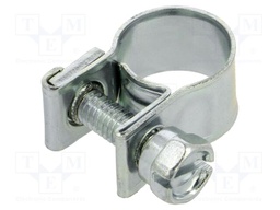 T-bolt clamp; W: 9mm; Clamping: 9÷11mm; zinc plated steel; Mini; W1