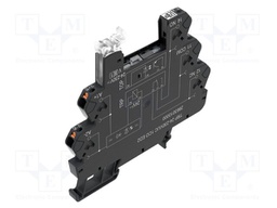 Socket; 10A; DIN; -40÷60°C; 87.8x89.4x6.4mm; Uswitch: max.250VAC