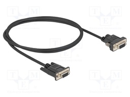 Cable; D-Sub 9pin socket,DC 5,5/2,1 socket,both sides; PVC