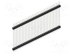 Connector: pin strips; pin header; male; PIN: 32; 2.54mm; THT; 1x32