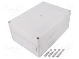 Enclosure: multipurpose; X: 180mm; Y: 254mm; Z: 111mm; PK; light grey