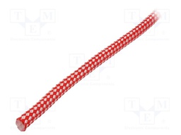 Rope; polypropylene; Ørope: 10mm; L: 50m; with a core; white-red