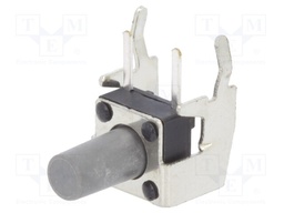Microswitch TACT; SPST-NO; Pos: 2; 0.05A/12VDC; THT,angular; none