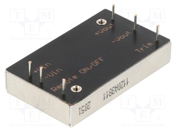 Converter: DC/DC; 75W; Uin: 9÷36V; 12VDC; Iout: 6250mA; 39g; 270kHz