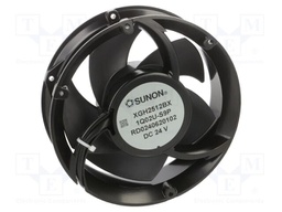 Fan: DC; axial; 24VDC; Ø172x51mm; 907.2m3/h; 78.8dBA; ball; 10000rpm