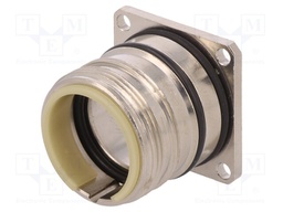 Enclosure: for circular connectors; external thread; straight