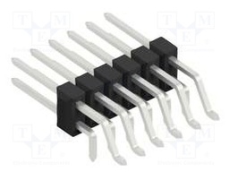 Connector: pin strips; pin header; male; PIN: 12; 2.54mm; SMT,THT