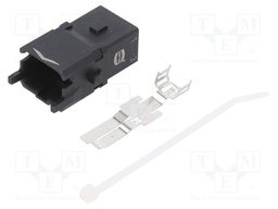 Connector: rectangular; male; Han 1A; PIN: 4; 3P+PE; size 1A