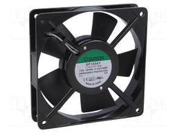 Fan: AC; axial; 115VAC; 120x120x25mm; 76.45m3/h; 35dBA; 1600rpm