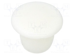Accessories: stopper; H: 6.5mm; push-in; Flange dia: 11mm; white