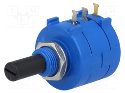 Potentiometer: shaft; multiturn; 20kΩ; 2W; ±5%; 6.35mm; linear; IP40
