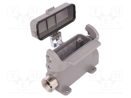 Enclosure: for Han connectors; Han; size 16A; with latch; PG16