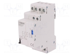 Relay: installation; bistable; NC + NO x3; Ucoil: 230VAC; 25A; IP20
