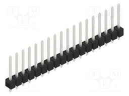 Connector: pin strips; pin header; male; PIN: 18; 2.54mm; THT; 1x18