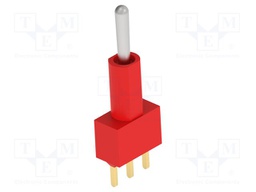 Switch: toggle; Pos: 2; SPDT; ON-ON; Leads: for PCB; -30÷85°C; 10mΩ