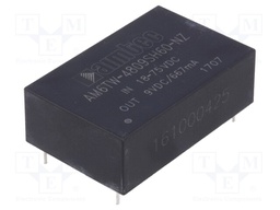 Converter: DC/DC; 6W; Uin: 18÷75V; 9VDC; Iout: 667mA; DIP24; 13g