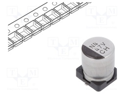 Capacitor: electrolytic; SMD; 47uF; 35VDC; Ø6.3x7.7mm; ±20%; 2000h