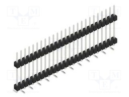 Connector: pin strips; pin header; male; PIN: 25; 2.54mm; SMT; 1x25
