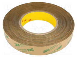 Tape: fixing; W: 25mm; L: 55m; D: 0.13mm; acrylic; transparent; 1951%