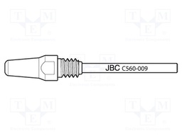 Nozzle: desoldering; 1.3x5mm; Features: longlife
