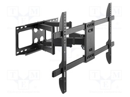 Holder; for wall mounting; 60kg; 37÷80"; black