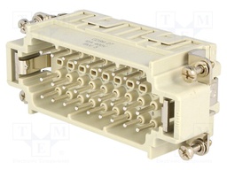 Connector: HDC; male; CDS; PIN: 27; 27+PE; size 77.27; 10A; 400V