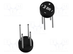 Single-phase bridge rectifier; Urmax: 600V; If: 2A; Ifsm: 45A; WOG