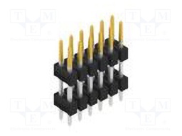 Connector: pin strips; pin header; male; PIN: 12; 2.54mm; THT; 2x6