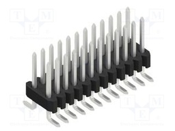 Connector: pin strips; pin header; male; PIN: 24; 1.27mm; SMT; 2x12