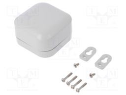 Enclosure: multipurpose; X: 80mm; Y: 80mm; Z: 45mm; polycarbonate