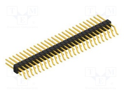 Connector: pin strips; pin header; male; PIN: 54; 2.54mm; SMT; 2x27