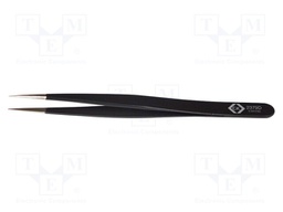 Tweezers; Blade tip shape: sharp; Tweezers len: 120mm; ESD