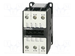 Contactor: 3-pole; NO x3; 180VAC; 50A; for DIN rail mounting; J7KN