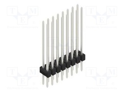 Connector: pin strips; pin header; male; PIN: 16; 2.54mm; THT; 2x8