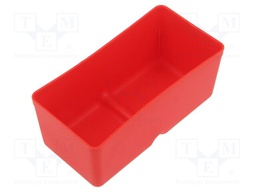 Container: cuvette; red; 55x110mm; 5pcs; KBS115; UNITE BOX