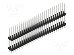 Connector: pin strips; pin header; male; PIN: 54; 2.54mm; THT; 2x27