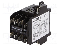 Contactor: 4-pole; NC + NO x3; 230VAC; 8.4A; DIN,on panel; 3TG10